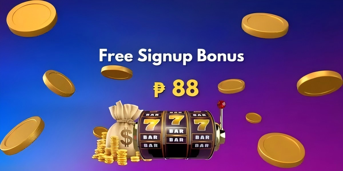 Finding Ninong welcome banner with bonus coins and slot reels for new Philippine members